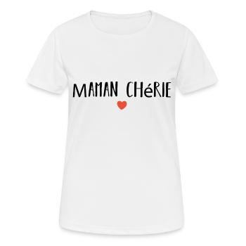 Darling Mom - Women's Breathable T-Shirt - white - Front - AI Model Female 172 dark (172cm)