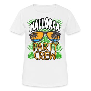 Mallorca Shirt - T-shirt respirant Femme - blanc - Devant - AI Model Female 172 dark (172cm)