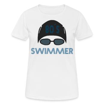 Nageur - T-shirt respirant Femme - blanc - Devant - AI Model Female 172 dark (172cm)