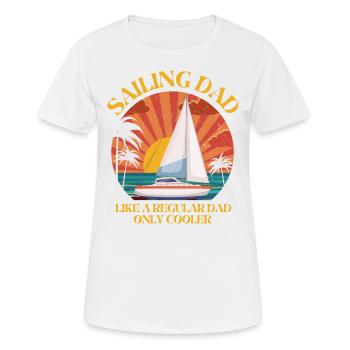 Cooler Sailing Dad - Women's Breathable T-Shirt - white - Front - AI Model Female 172 dark (172cm)