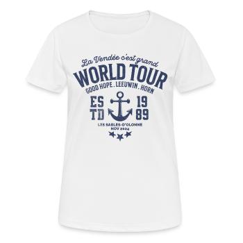 Worldtour Regatta blc - Frauen T-Shirt atmungsaktiv - Weiß - Vorne - AI Model Female 172 dark (172cm)