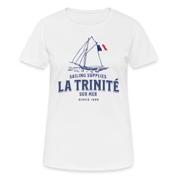 La Trinité sur mer Bretagne - Women's Breathable T-Shirt - white - Front - AI Model Female 172 dark (172cm)