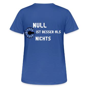 variometer Segelflugzeug Segelfliegen Segelflieger - Frauen T-Shirt atmungsaktiv - Royalblau - Hinten - AI Model Female 172 light (172cm)