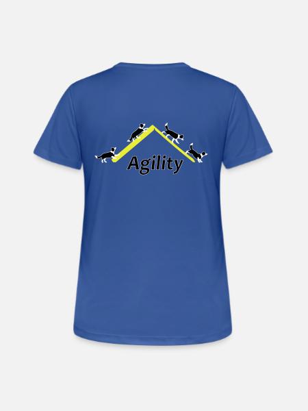 Agility 4x Border Collie - Women's Breathable T-Shirt - royal blue
