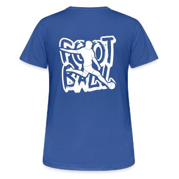 TAG FOOTBALL H - Women's Breathable T-Shirt - royal blue - Back - AI Model Female 172 light (172cm)