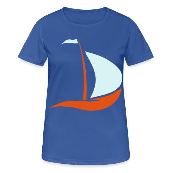 bateau à voile - T-shirt respirant Femme - bleu royal - Devant - AI Model Female 172 light (172cm)