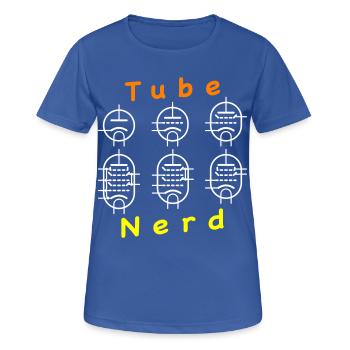 Vacuum Tube Nerd - Frauen T-Shirt atmungsaktiv - Royalblau - Vorne - AI Model Female 172 light (172cm)