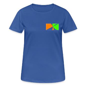 Restez sur la balle! - T-shirt respirant Femme - bleu royal - Devant - AI Model Female 172 light (172cm)