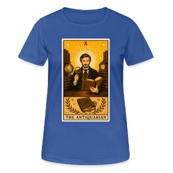 Antiquar | Bücher Antiquitäten Tarot - Frauen T-Shirt atmungsaktiv - Royalblau - Vorne - AI Model Female 172 light (172cm)