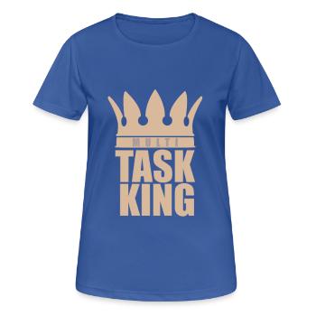 Multitasking - Frauen T-Shirt atmungsaktiv - Royalblau - Vorne - AI Model Female 172 light (172cm)