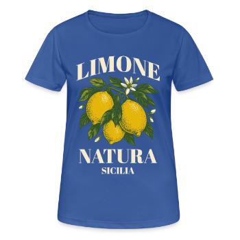 Limone Natura Sizilien - Frauen T-Shirt atmungsaktiv - Royalblau - Vorne - AI Model Female 172 light (172cm)