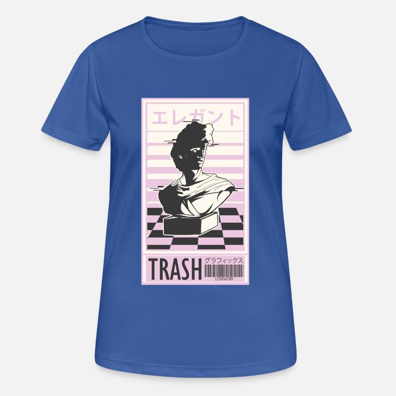 Trash 80s retro design - Women's Breathable T-Shirt - royal blue
