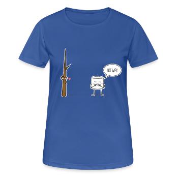 Marshmallow - Women's Breathable T-Shirt - royal blue - Front - AI Model Female 172 light (172cm)