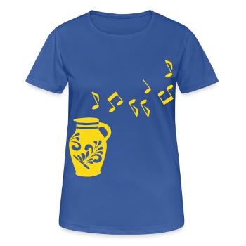 Musik Bembel Frankfurt - Frauen T-Shirt atmungsaktiv - Royalblau - Vorne - AI Model Female 172 light (172cm)