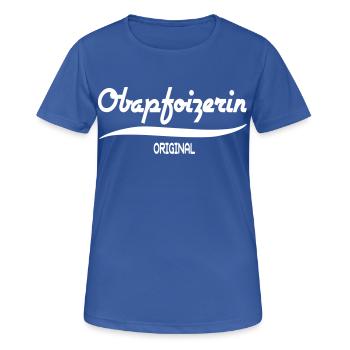 Oberpfalz - Frauen T-Shirt atmungsaktiv - Royalblau - Vorne - AI Model Female 172 light (172cm)