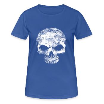 crâne - T-shirt respirant Femme - bleu royal - Devant - AI Model Female 172 light (172cm)