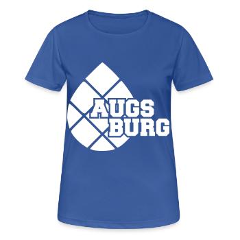 Augsburg Zirbelnuss blanc - T-shirt respirant Femme - bleu royal - Devant - AI Model Female 172 light (172cm)