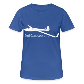 standard libelle segelflugzeug - Frauen T-Shirt atmungsaktiv - Royalblau - Vorne - AI Model Female 172 light (172cm)