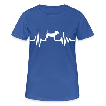 Beagle - Frauen T-Shirt atmungsaktiv - Royalblau - Vorne - AI Model Female 172 light (172cm)