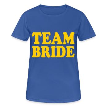 Team bride - Frauen T-Shirt atmungsaktiv - Royalblau - Vorne - AI Model Female 172 light (172cm)