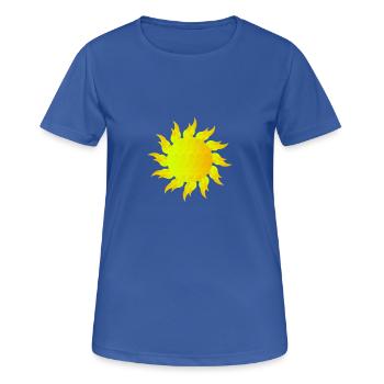 Sun - Women's Breathable T-Shirt - royal blue - Front - AI Model Female 172 light (172cm)