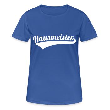 Hausmeister - Frauen T-Shirt atmungsaktiv - Royalblau - Vorne - AI Model Female 172 light (172cm)