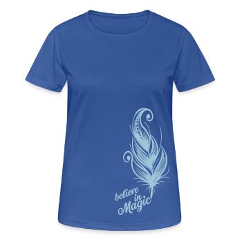 Croire au stylo magique - T-shirt respirant Femme - bleu royal - Devant - AI Model Female 172 light (172cm)