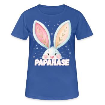 Papahase Papa Kosename - Frauen T-Shirt atmungsaktiv - Royalblau - Vorne - AI Model Female 172 light (172cm)