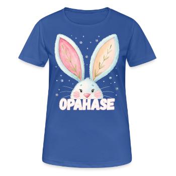 Opahase Opa Kosename - Frauen T-Shirt atmungsaktiv - Royalblau - Vorne - AI Model Female 172 light (172cm)
