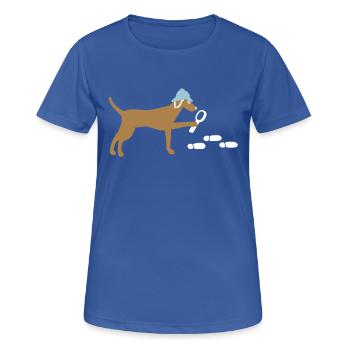 Search-and-rescue dog - Women's Breathable T-Shirt - royal blue - Front - AI Model Female 172 light (172cm)