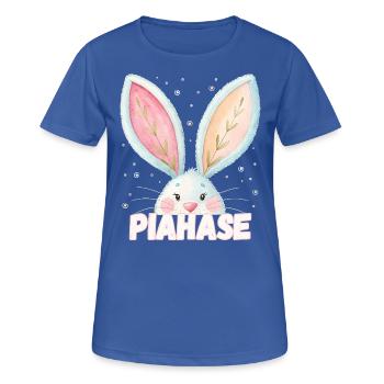 Nom Pia Lapin Piahase Nom de l’animal - T-shirt respirant Femme - bleu royal - Devant - AI Model Female 172 light (172cm)