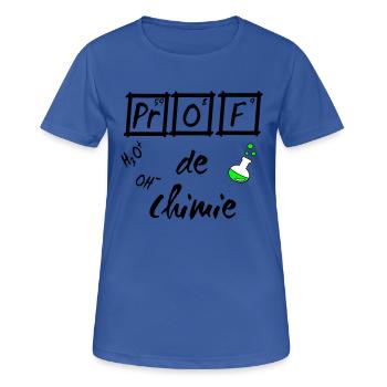 Je suis prof de chimie ballon - Frauen T-Shirt atmungsaktiv - Royalblau - Vorne - AI Model Female 172 light (172cm)