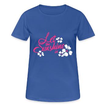 let the sunshine in - Women's Breathable T-Shirt - royal blue - Front - AI Model Female 172 light (172cm)