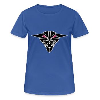 BIONIC DEVIL CAT !!! - T-shirt respirant Femme - bleu royal - Devant - AI Model Female 172 light (172cm)