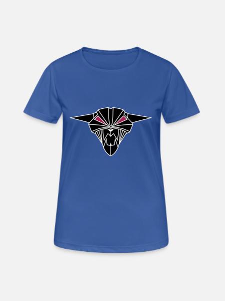 BIONIC DEVIL CAT !!! - Women's Breathable T-Shirt - royal blue