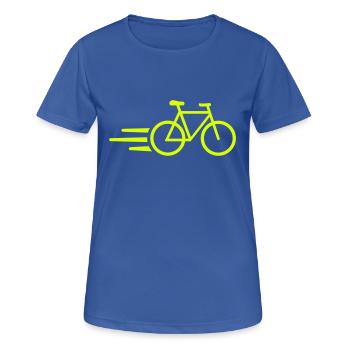 Bicyclette - T-shirt respirant Femme - bleu royal - Devant - AI Model Female 172 light (172cm)