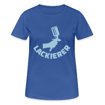 Lackierer - Frauen T-Shirt atmungsaktiv - Royalblau - Vorne - AI Model Female 172 light (172cm)