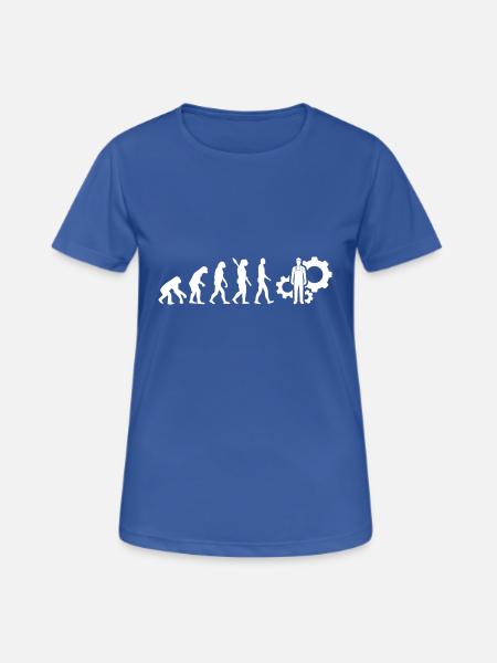 Evolution Techniker Technik White - Frauen T-Shirt atmungsaktiv - Royalblau