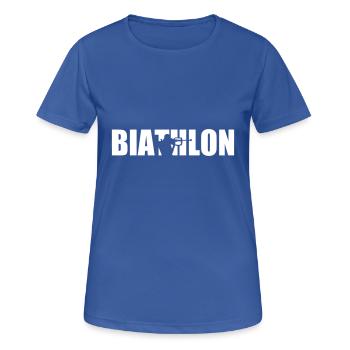 Biathlon - T-shirt respirant Femme - bleu royal - Devant - AI Model Female 172 light (172cm)