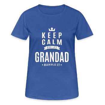 Let Grandad Handle It - Women's Breathable T-Shirt - royal blue - Front - AI Model Female 172 light (172cm)
