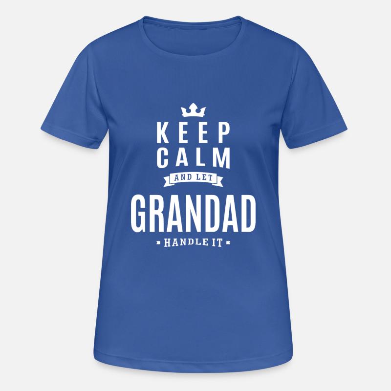 Let Grandad Handle It - Women's Breathable T-Shirt - royal blue