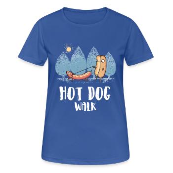 Hot dog drôle naissance drôle cadeau chemise drôle - T-shirt respirant Femme - bleu royal - Devant - AI Model Female 172 light (172cm)