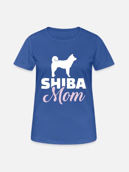 Shiba Inu - Dame T-shirt svedtransporterende - royalblå