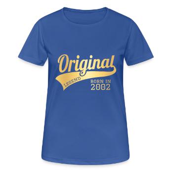 2002 Present Bday Birthday Present Gift - Women's Breathable T-Shirt - royal blue - Front - AI Model Female 172 light (172cm)
