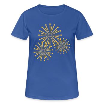Firework Design - Women's Breathable T-Shirt - royal blue - Front - AI Model Female 172 light (172cm)
