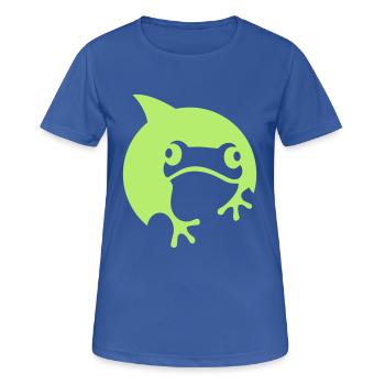 MASTERSCIATT Shirts - Frauen T-Shirt atmungsaktiv - Royalblau - Vorne - AI Model Female 172 light (172cm)