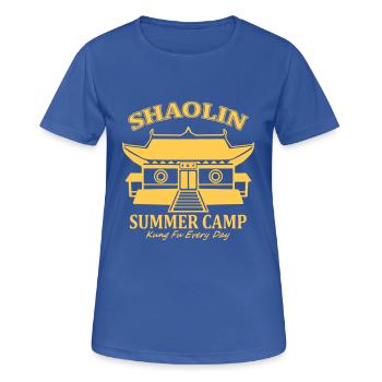 Shaolin Summer Camp - T-shirt respirant Femme - bleu royal - Devant - AI Model Female 172 light (172cm)