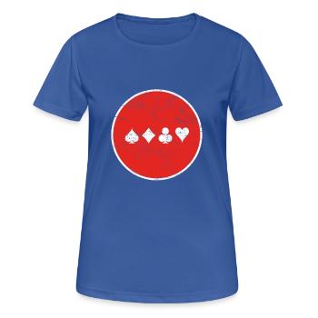 cadeau de poker de poker - T-shirt respirant Femme - bleu royal - Devant - AI Model Female 172 light (172cm)