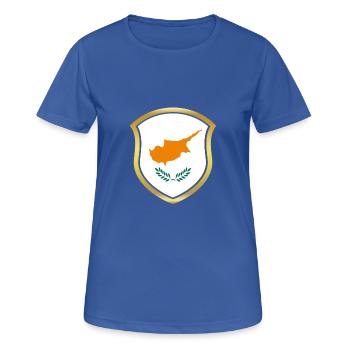 Weltmeister Champion 2018 wm team Zypern png - Frauen T-Shirt atmungsaktiv - Royalblau - Vorne - AI Model Female 172 light (172cm)