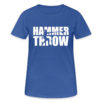 Hammer throw - Women's Breathable T-Shirt - royal blue - Front - AI Model Female 172 light (172cm)